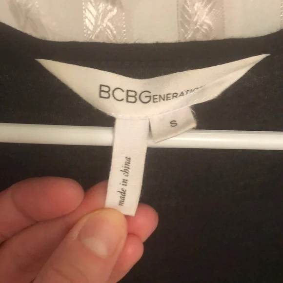 BCBGeneration swing long sleeve black dress size S - Picture 2 of 4